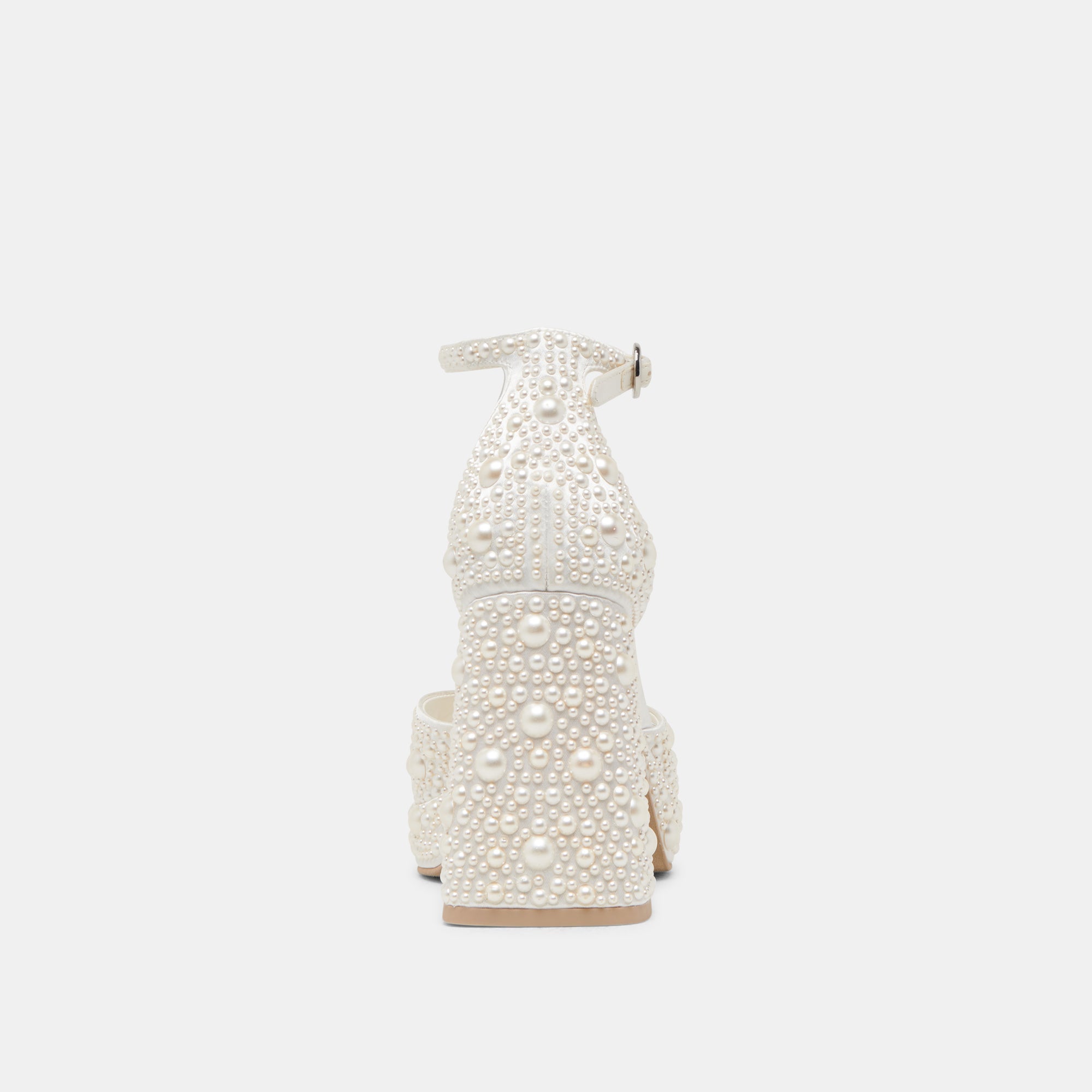 PANDRO PEARL HEELS TRUE WHITE SATIN
 – Dolce Vita / Dolce Vita