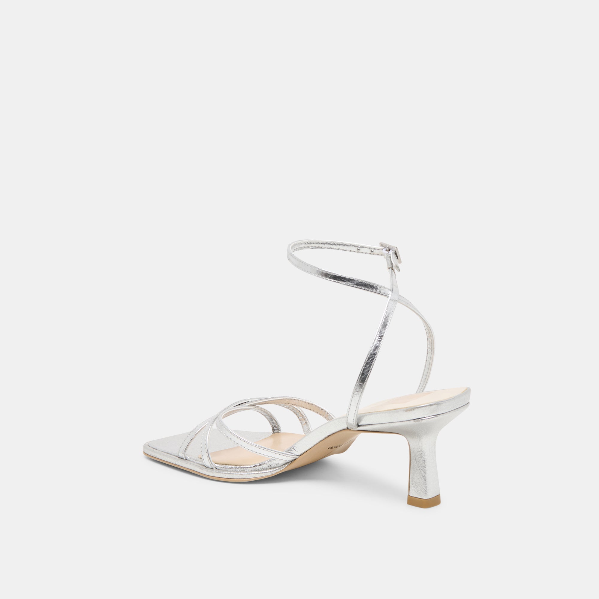 Manji Silver Metallic Leather Heels / Dolce Vita