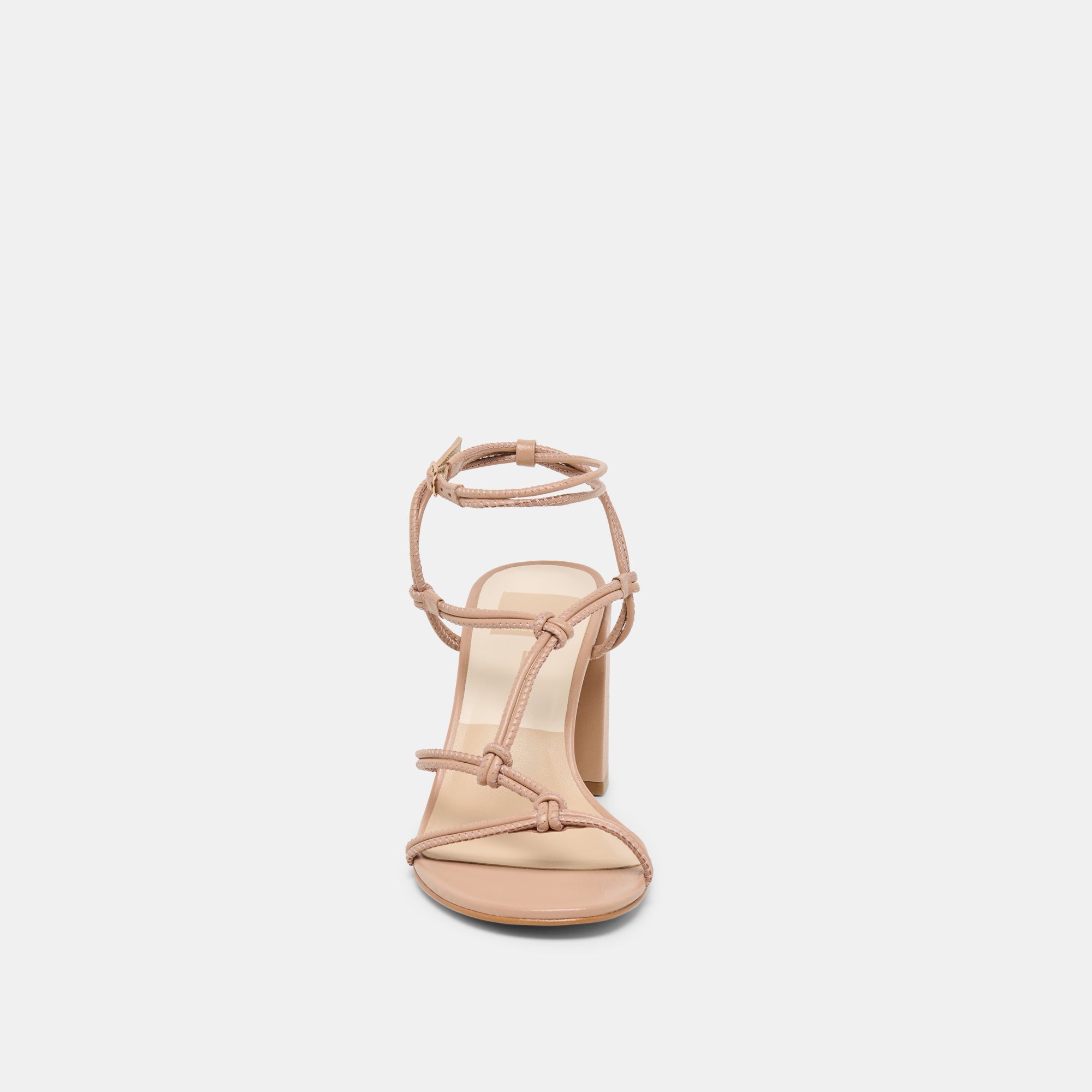 Fizzy Lt Tan Leather Heels / Dolce Vita