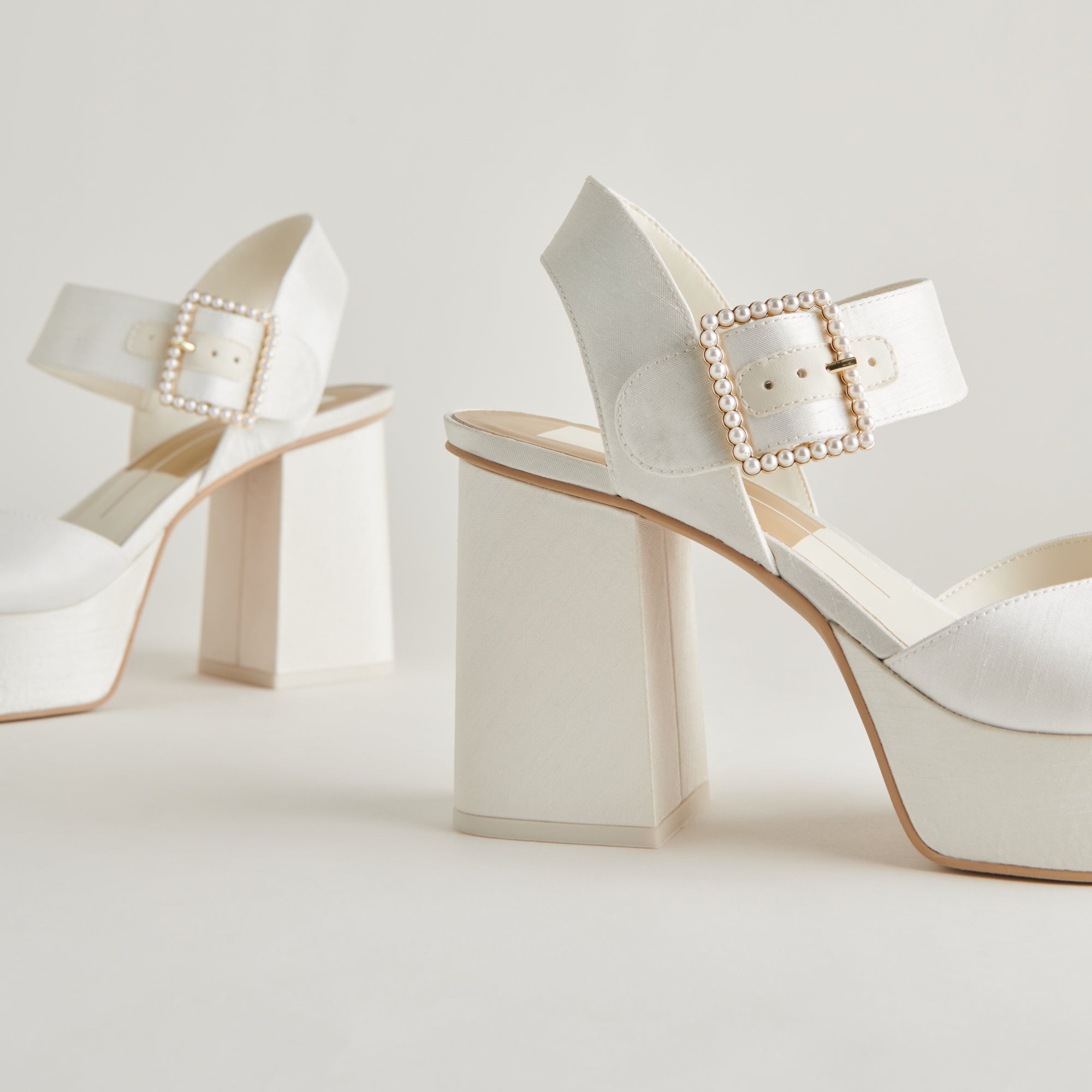 Bobby Pearl White Pearl Heels / Dolce Vita