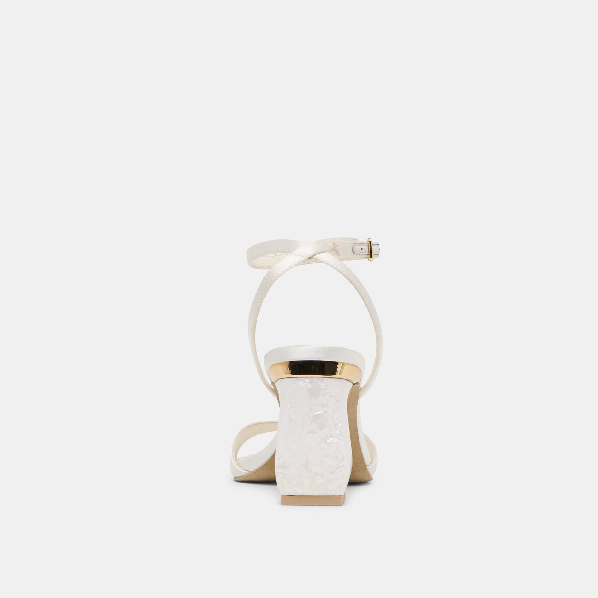 Tilda True White Satin Heels / Dolce Vita
