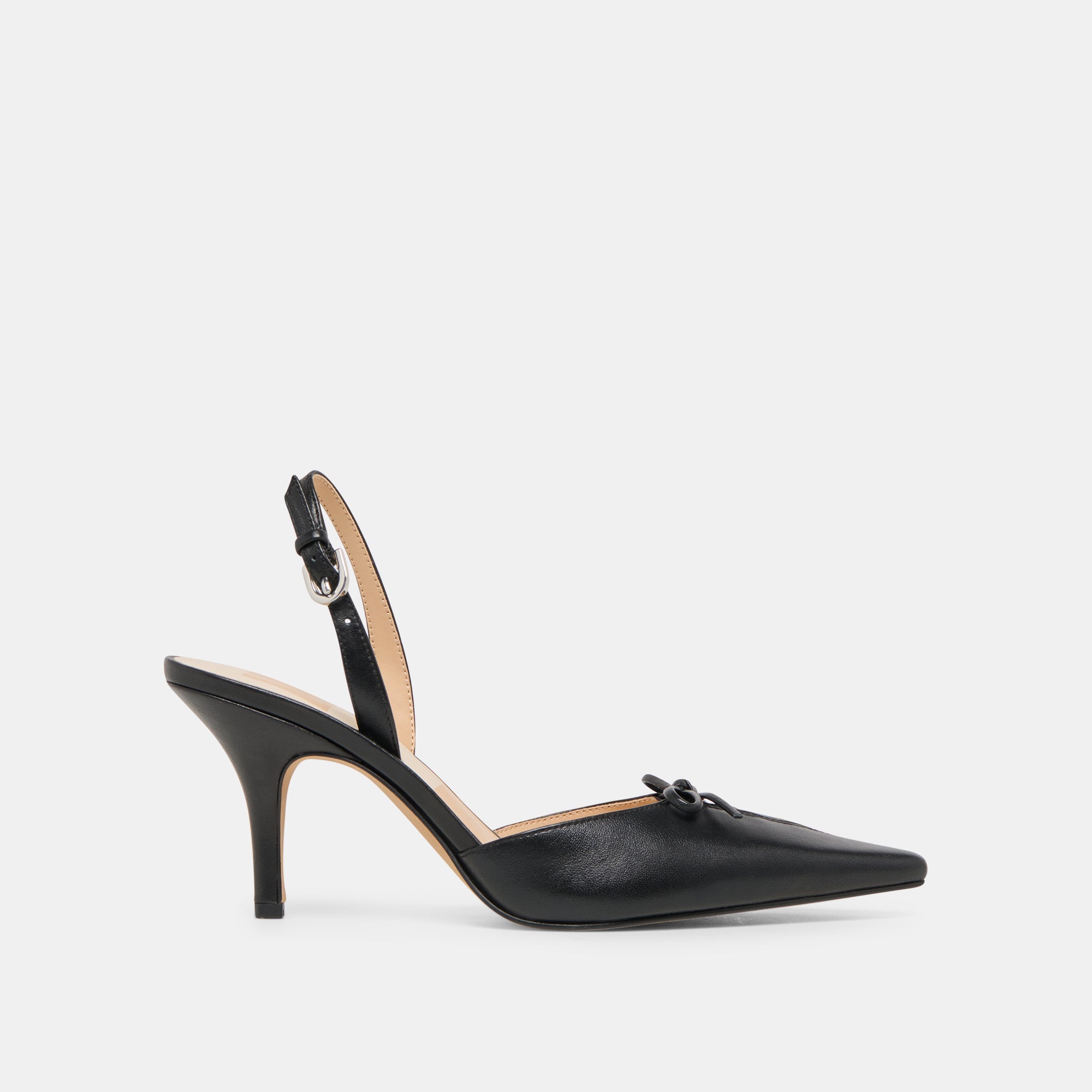 Hamya Black Leather Heels / Dolce Vita