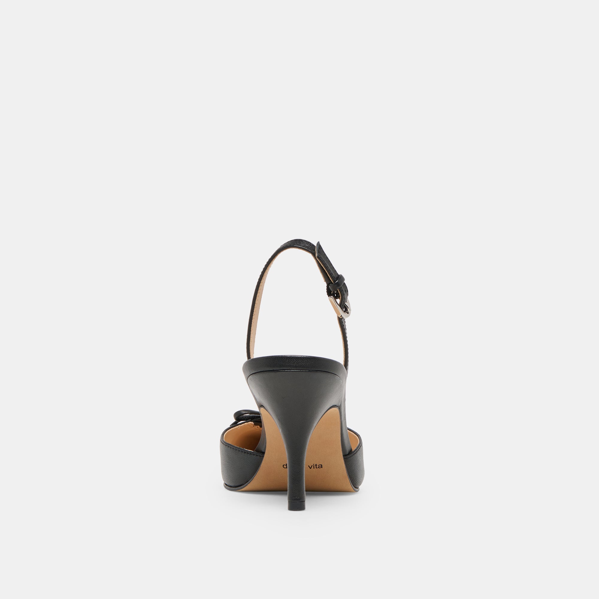 Hamya Black Leather Heels / Dolce Vita
