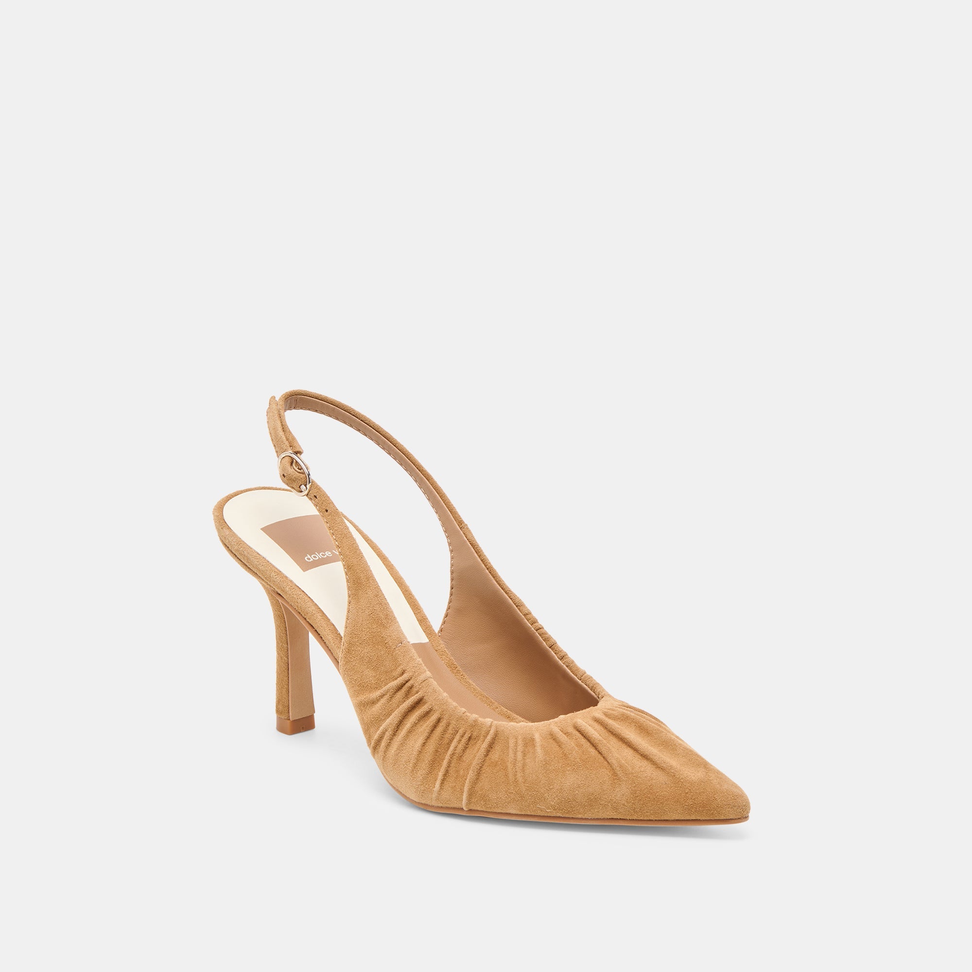 Keira Lt Brown Suede Heels / Dolce Vita