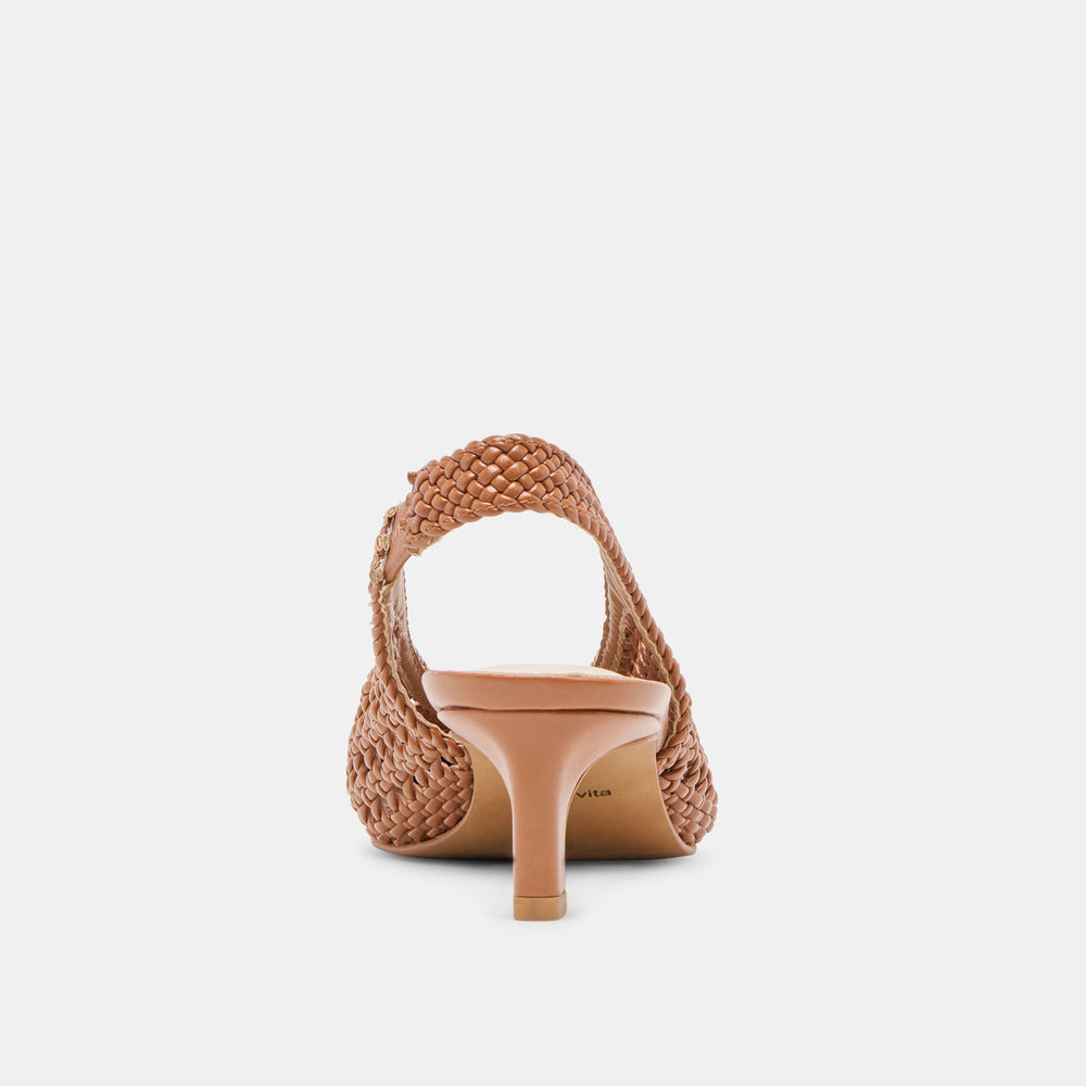 Fawne Saddle Woven Stella Heels / Dolce Vita