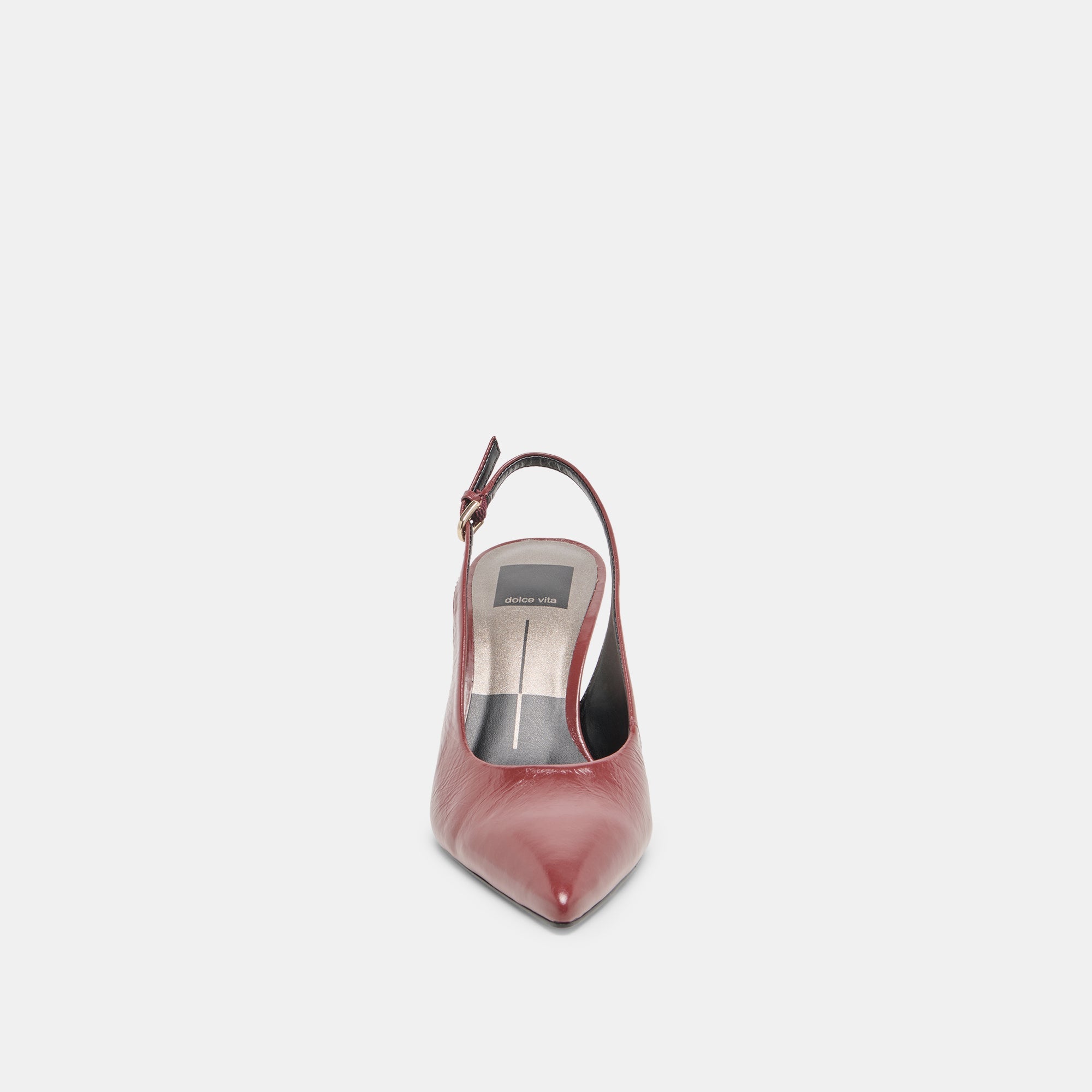 Elasi Oxblood Crinkle Heels / Dolce Vita