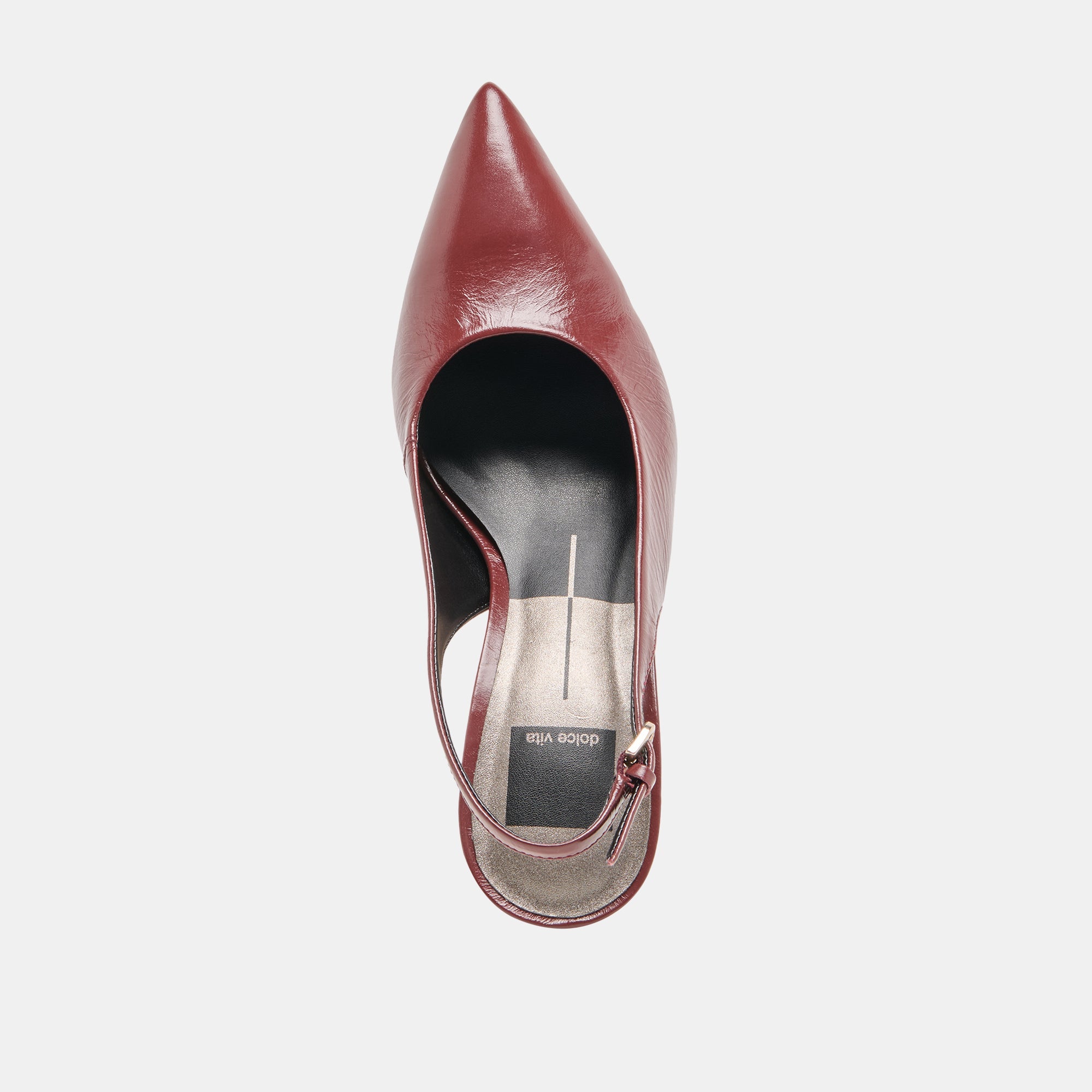 Elasi Oxblood Crinkle Heels / Dolce Vita