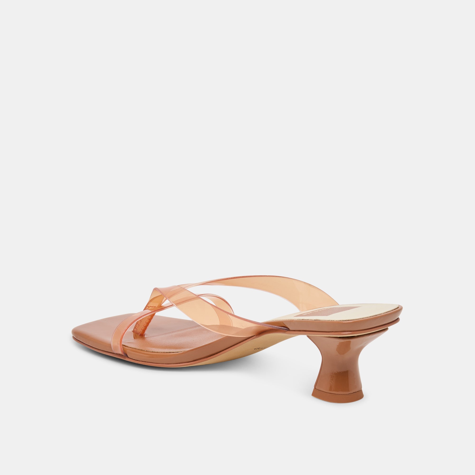 Brevel Vinyl Wide Whiskey Jelly Heels / Dolce Vita