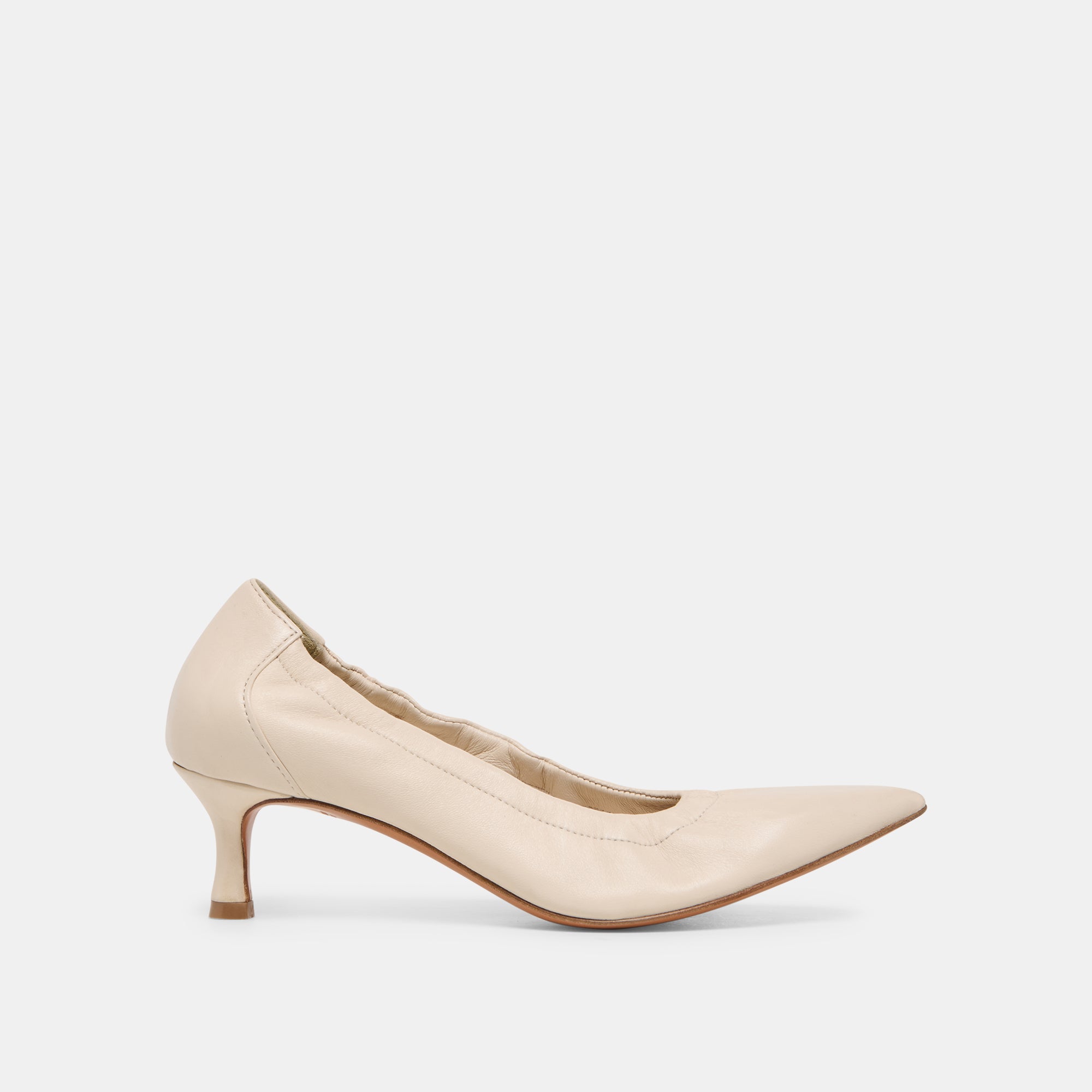 Celtin Off White Leather Heels / Dolce Vita