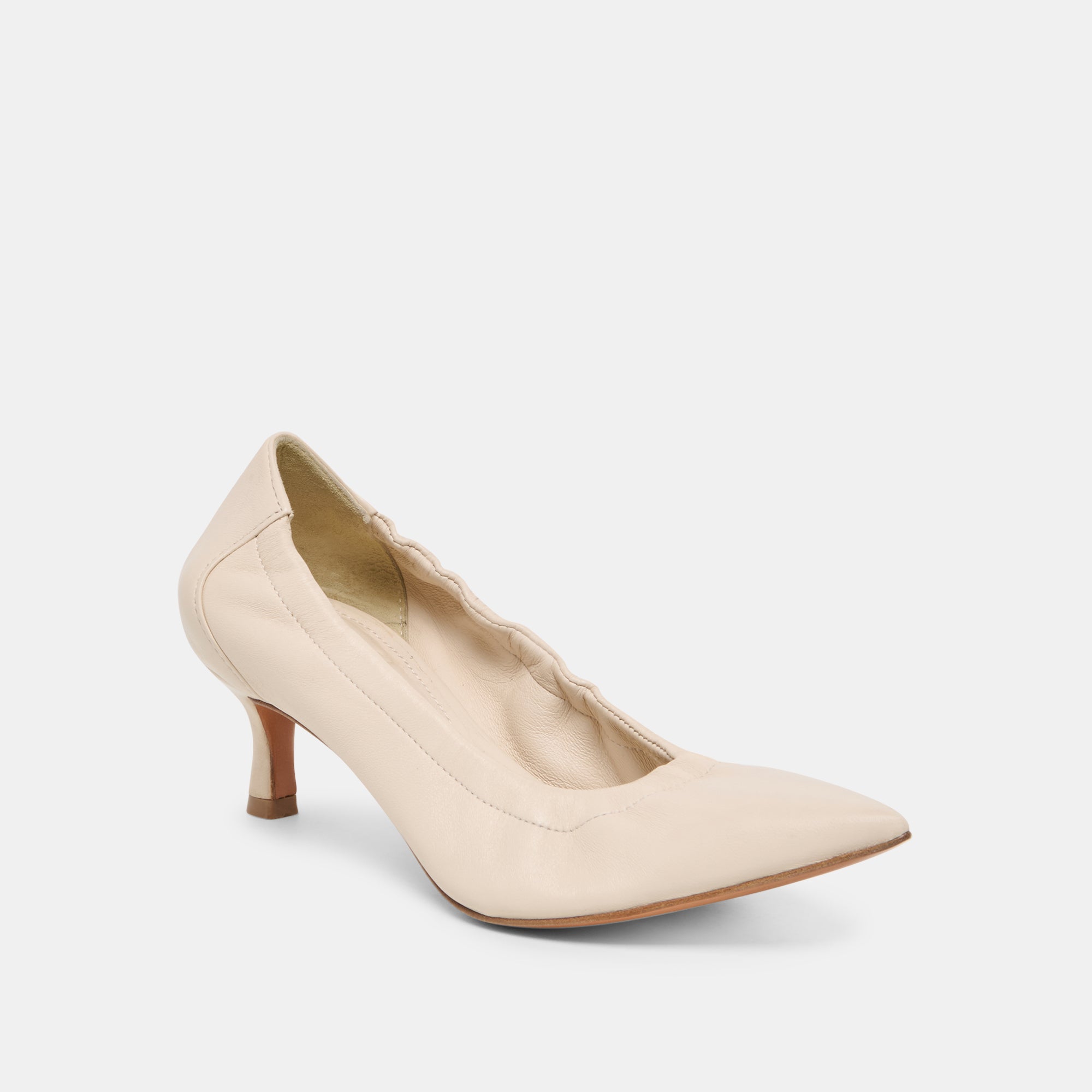 Celtin Off White Leather Heels / Dolce Vita