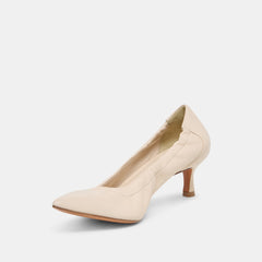 Celtin Off White Leather Heels / Dolce Vita