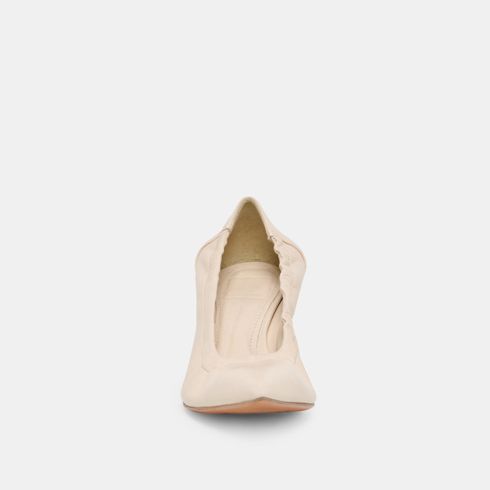 Celtin Off White Leather Heels / Dolce Vita