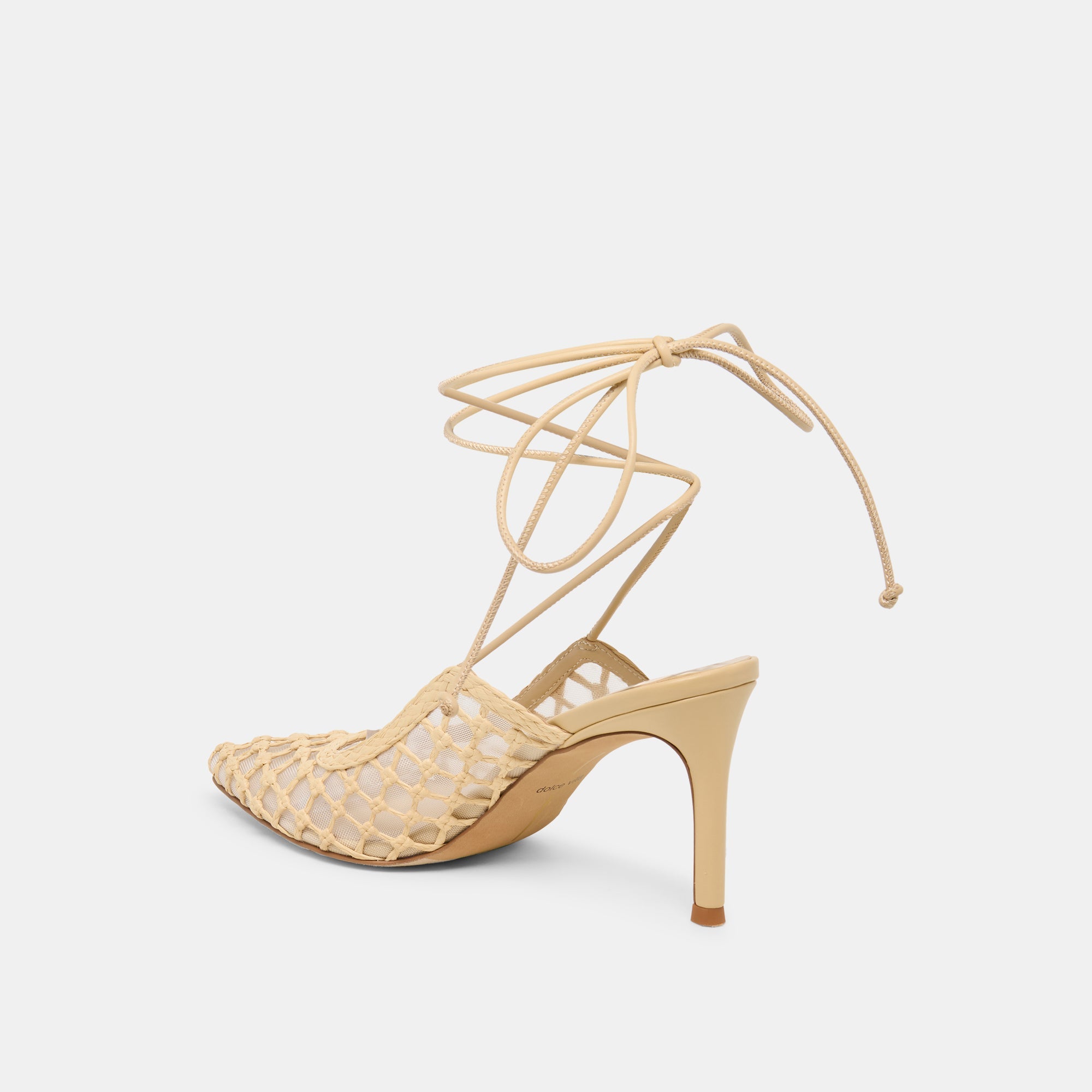 Yael Lt Natural Woven Raffia Heels / Dolce Vita