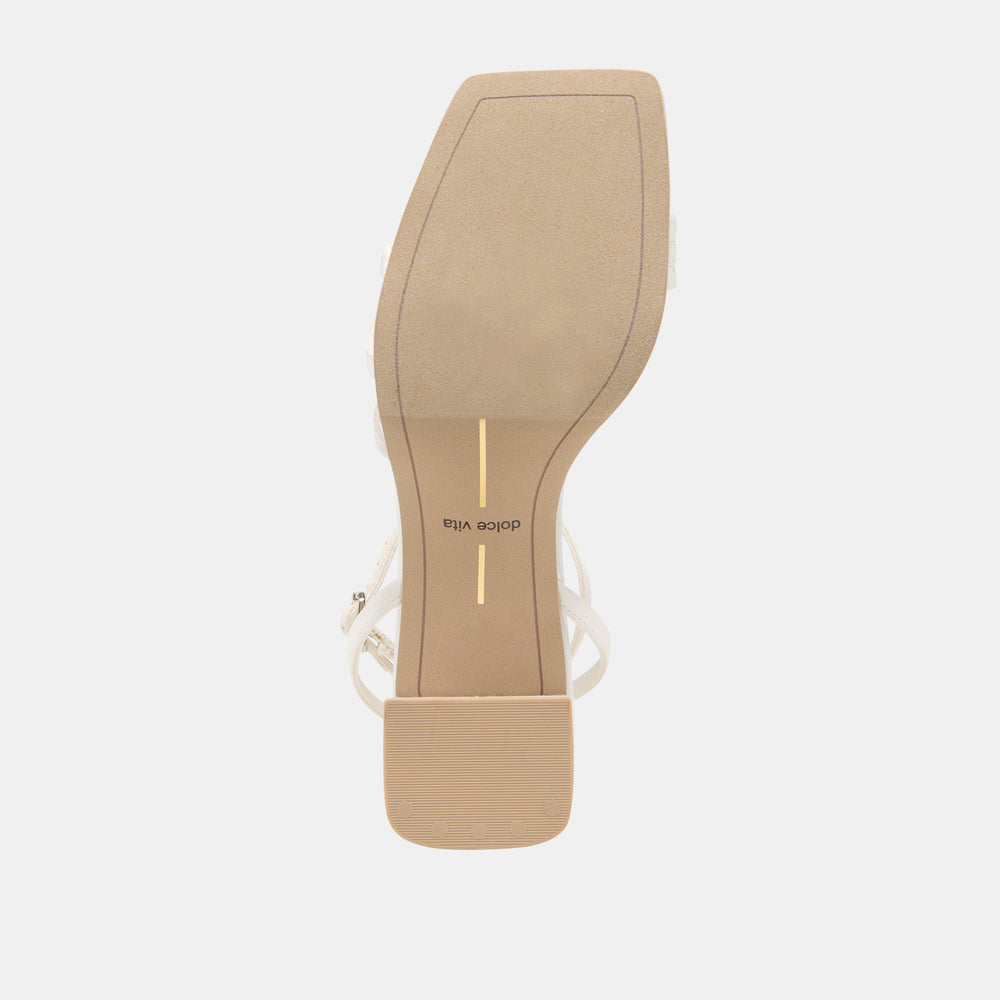 Ysabel True White Satin Heels / Dolce Vita
