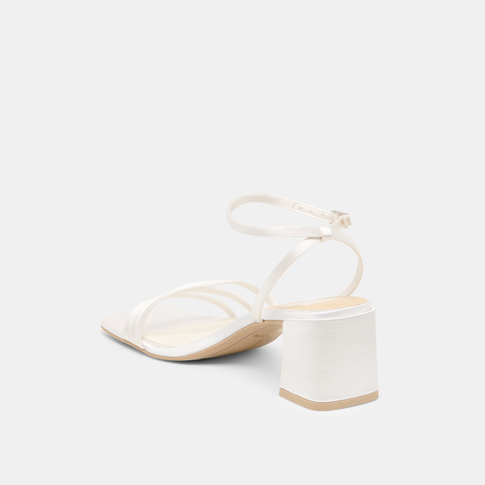 Ysabel True White Satin Heels / Dolce Vita