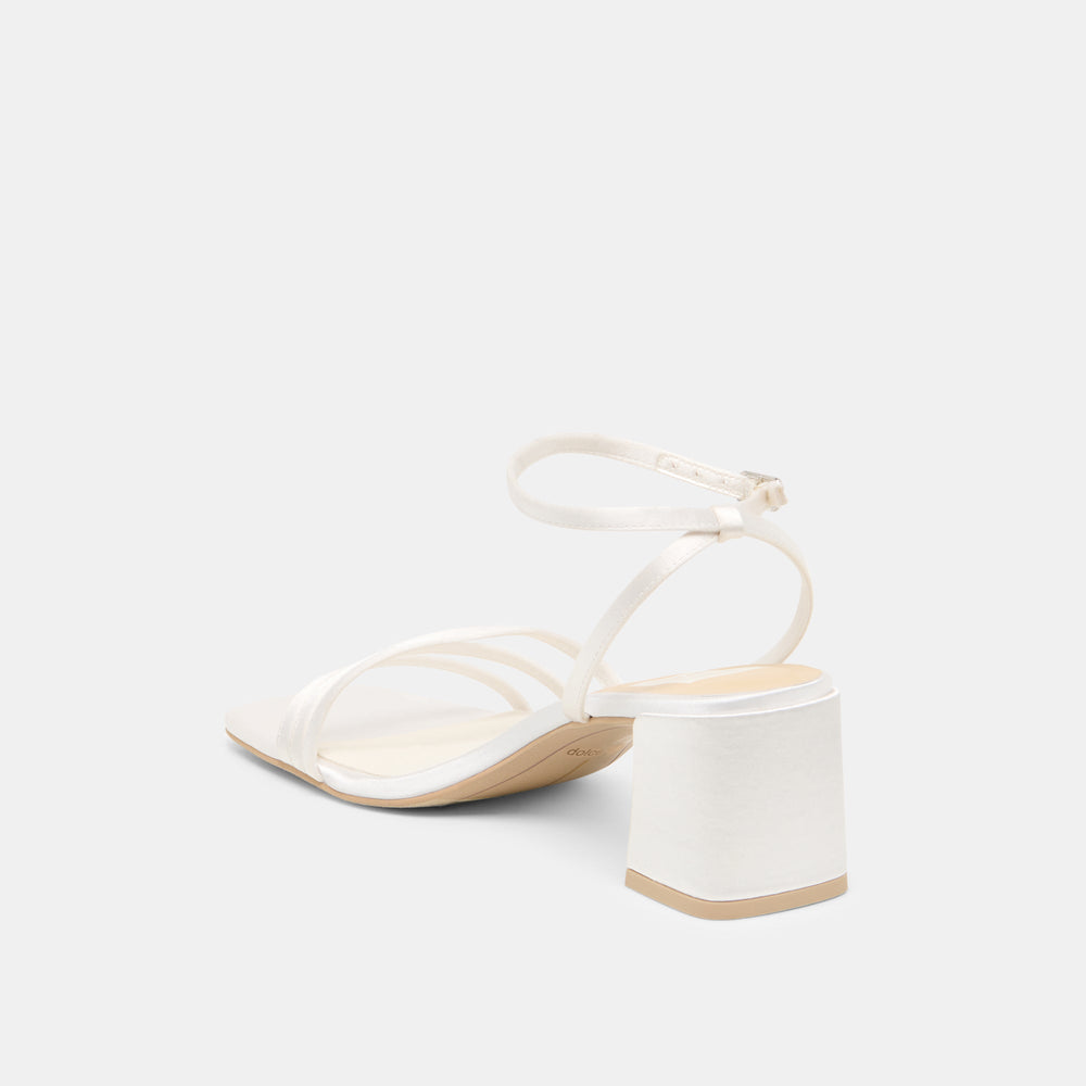 Ysabel True White Satin Heels / Dolce Vita