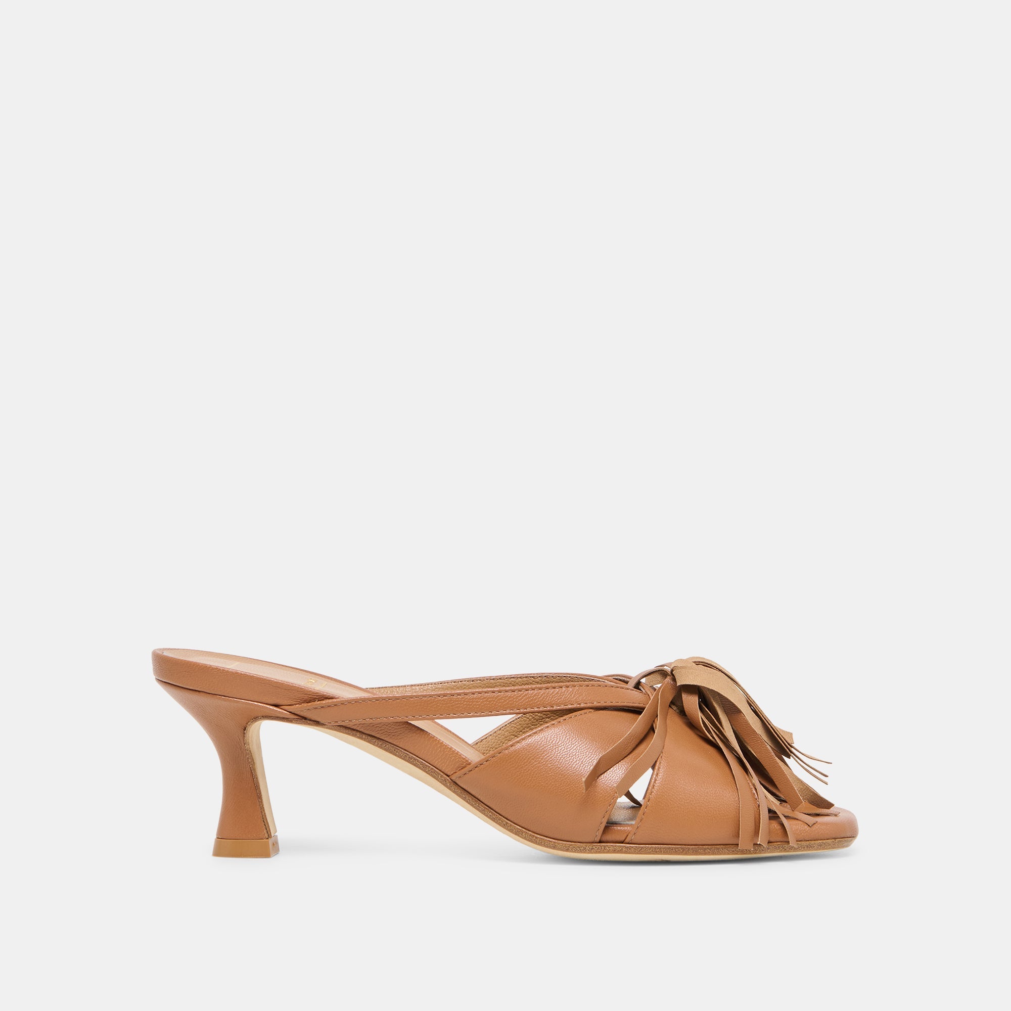 Rosaly Chestnut Leather Heels / Dolce Vita