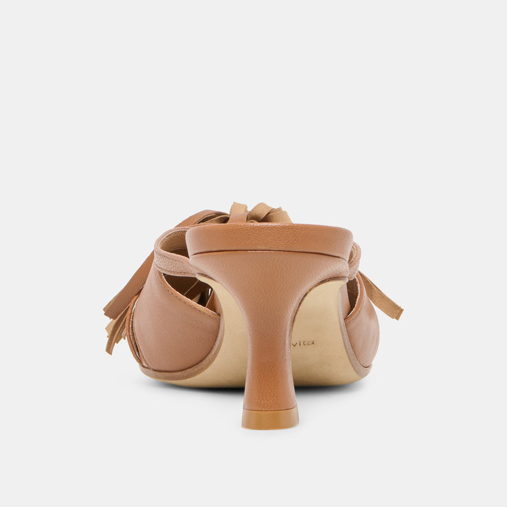 Rosaly Chestnut Leather Heels / Dolce Vita