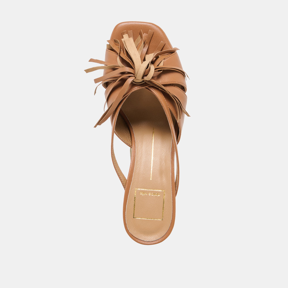 Rosaly Chestnut Leather Heels / Dolce Vita