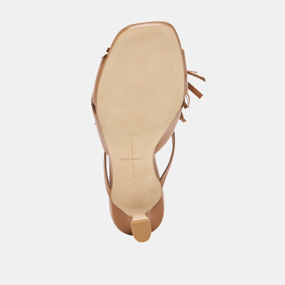 Rosaly Chestnut Leather Heels / Dolce Vita