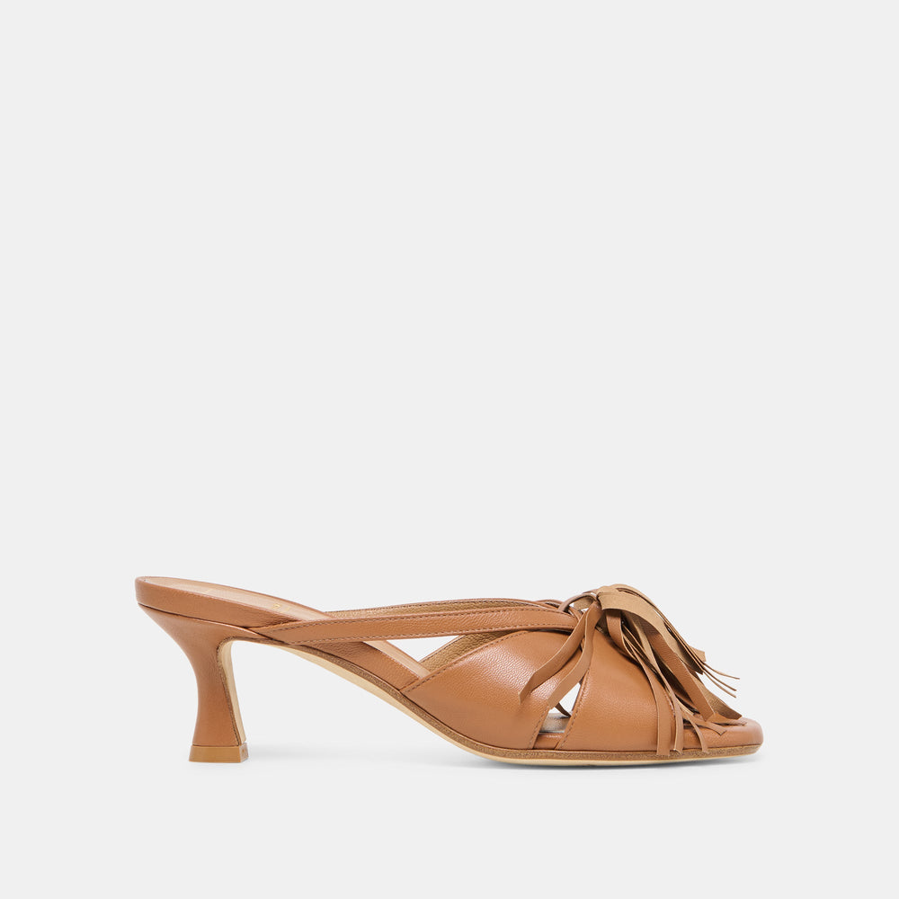 Rosaly Chestnut Leather Heels / Dolce Vita