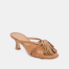Rosaly Chestnut Leather Heels / Dolce Vita