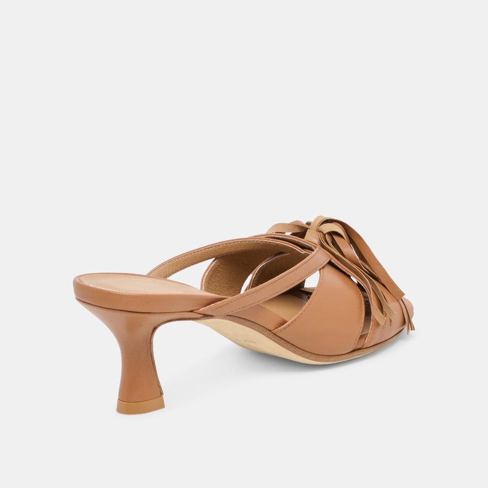 Rosaly Chestnut Leather Heels / Dolce Vita