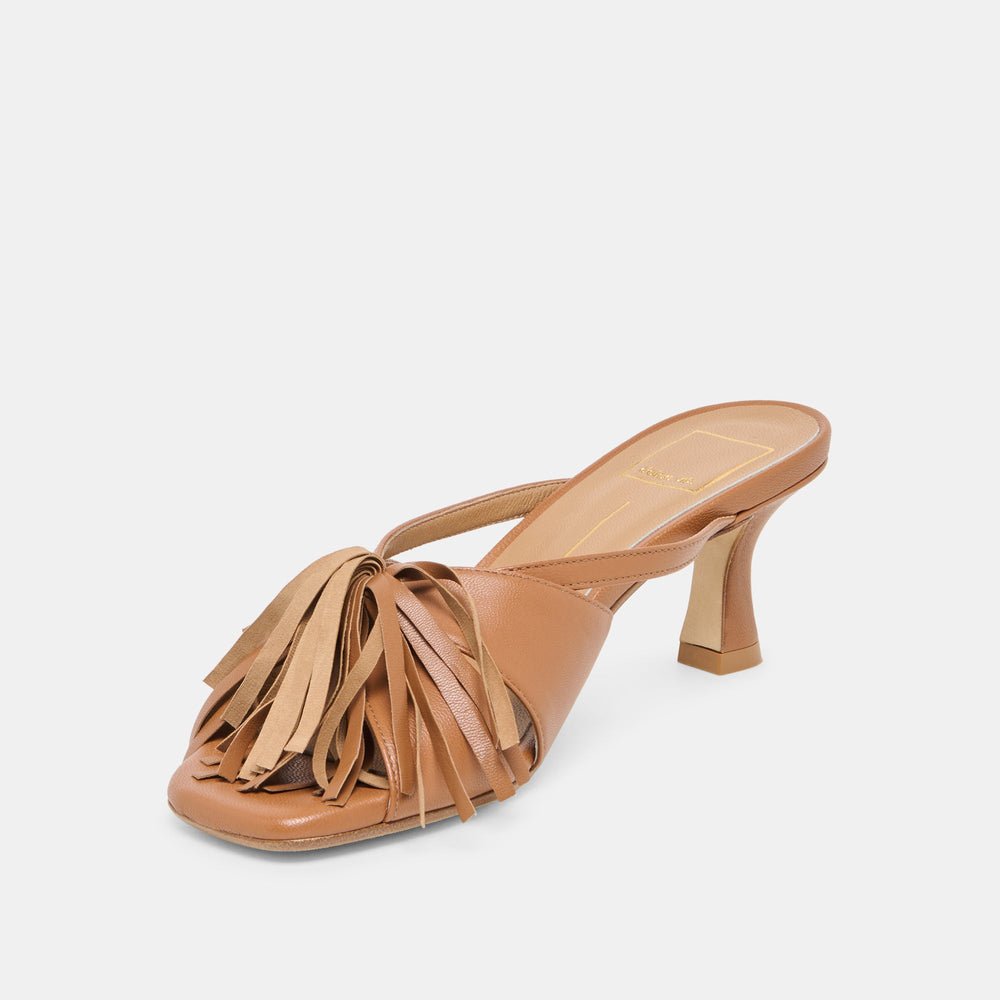 Rosaly Chestnut Leather Heels / Dolce Vita