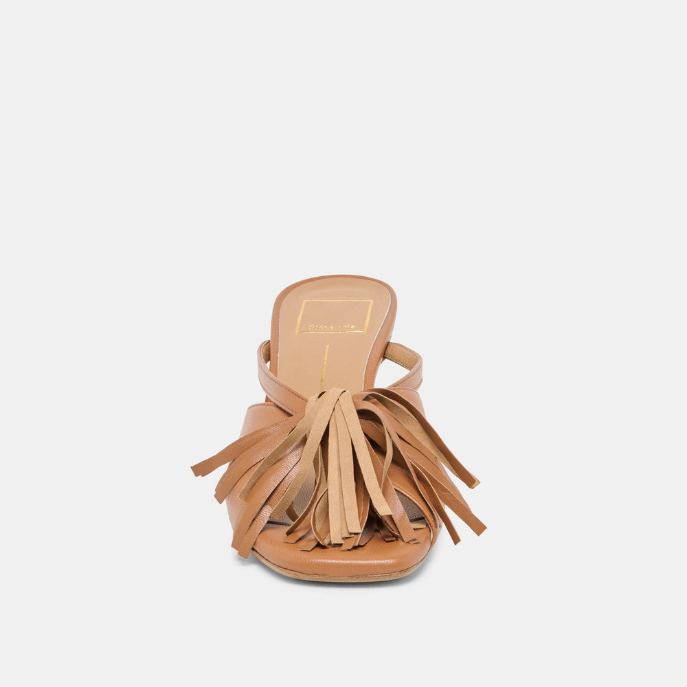 Rosaly Chestnut Leather Heels / Dolce Vita