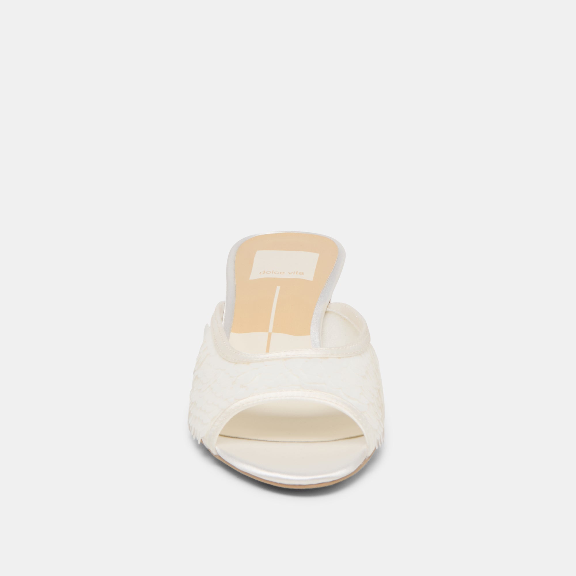 Inga Off White Satin Heels / Dolce Vita