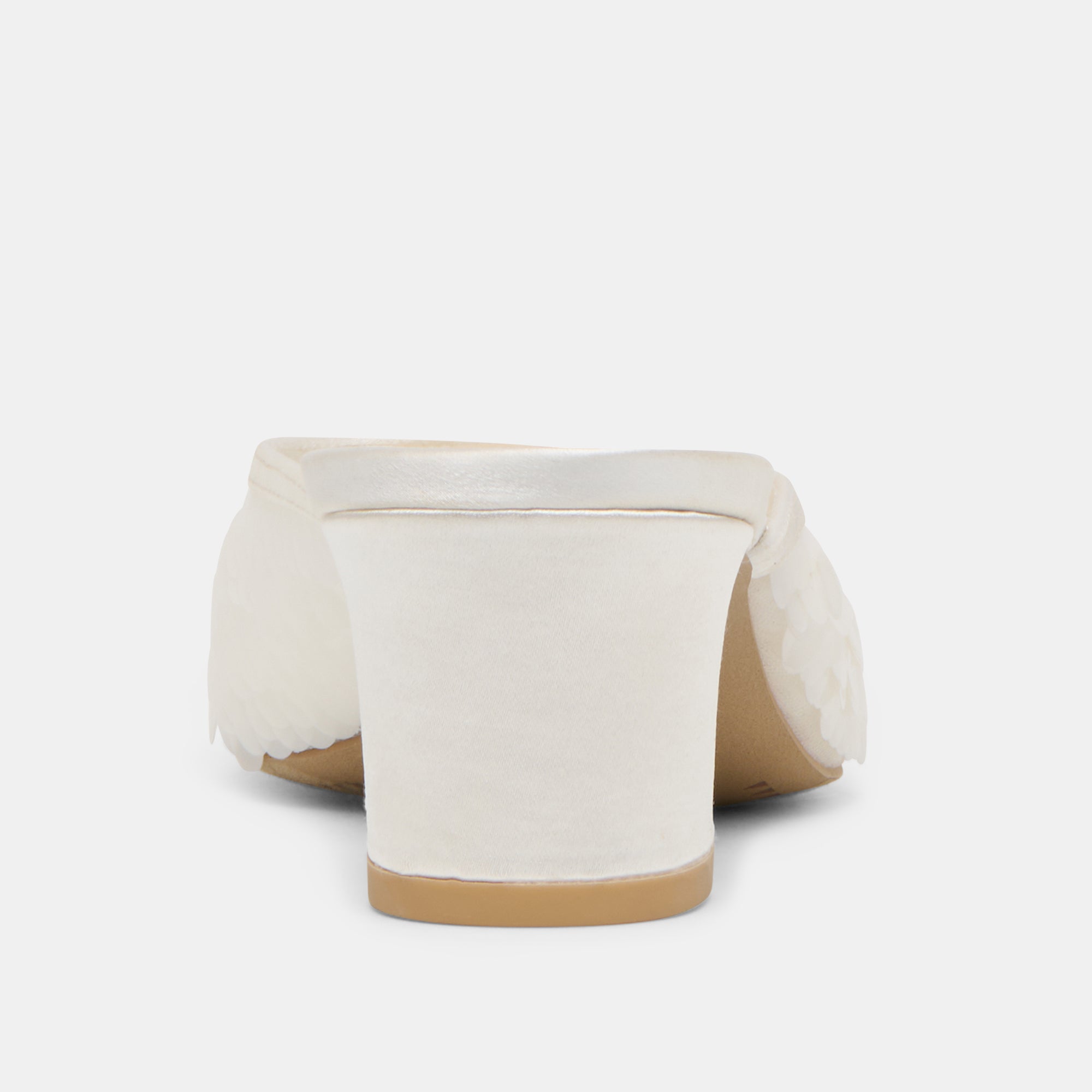 Inga Off White Satin Heels / Dolce Vita