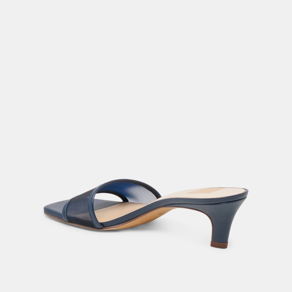 Rexa Mesh Navy Mesh Heels / Dolce Vita
