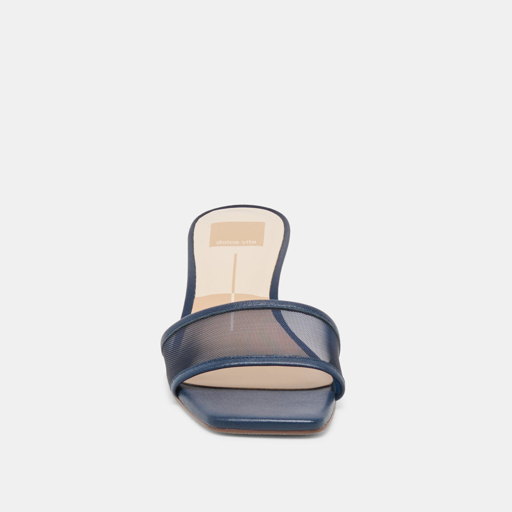 Rexa Mesh Navy Mesh Heels / Dolce Vita
