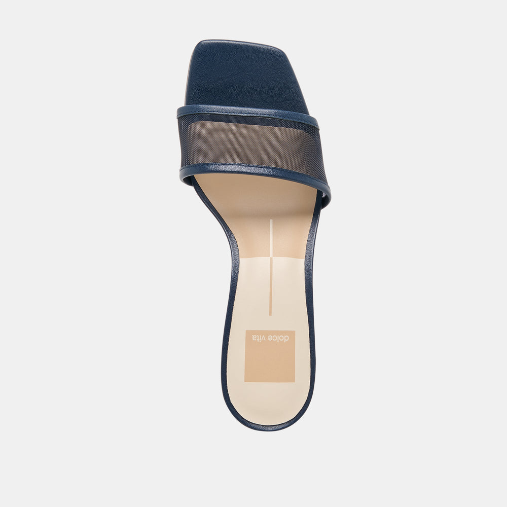 Rexa Mesh Navy Mesh Heels / Dolce Vita