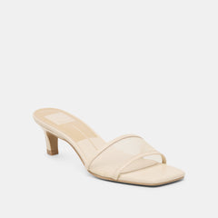 Rexa Mesh Creme Mesh Heels / Dolce Vita