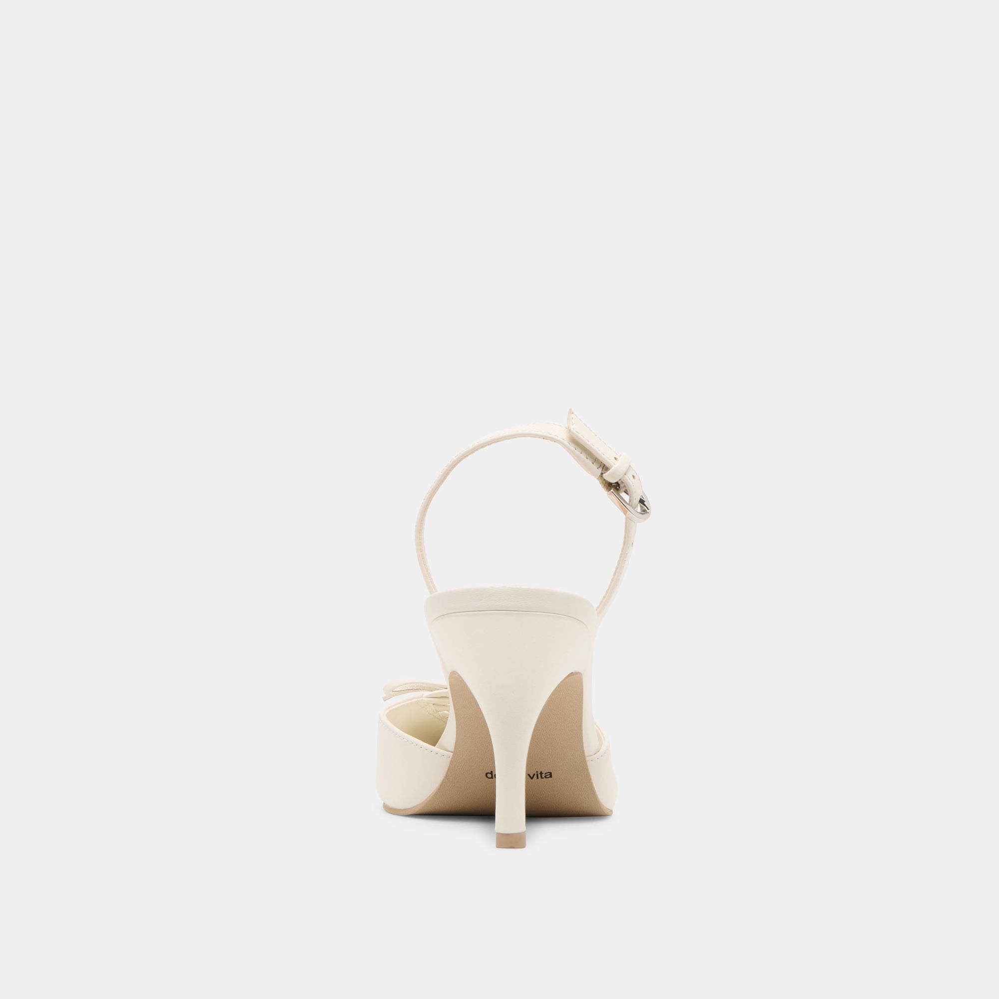 Hamya White Leather Heels / Dolce Vita