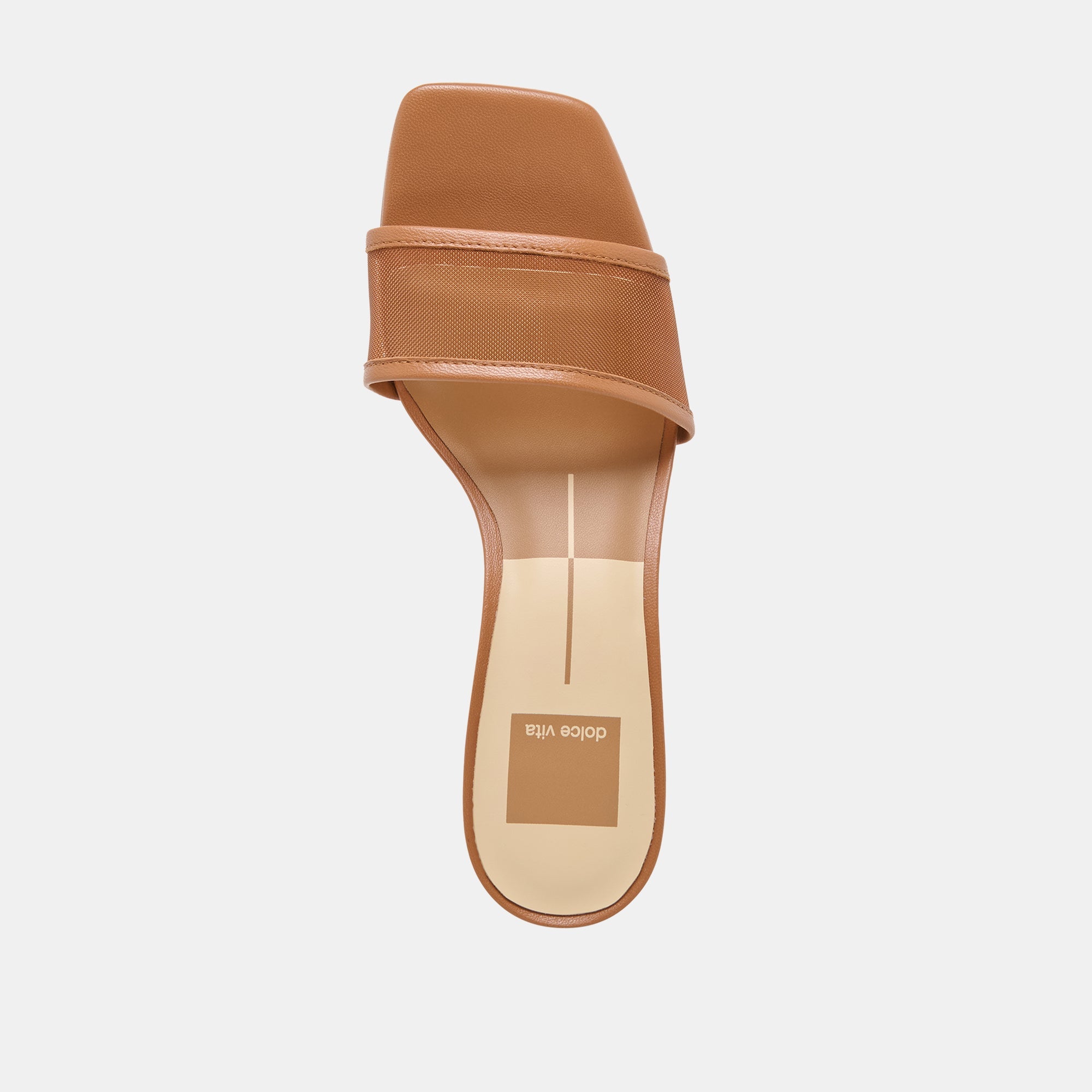 Rexa Mesh Caramel Mesh Heels / Dolce Vita