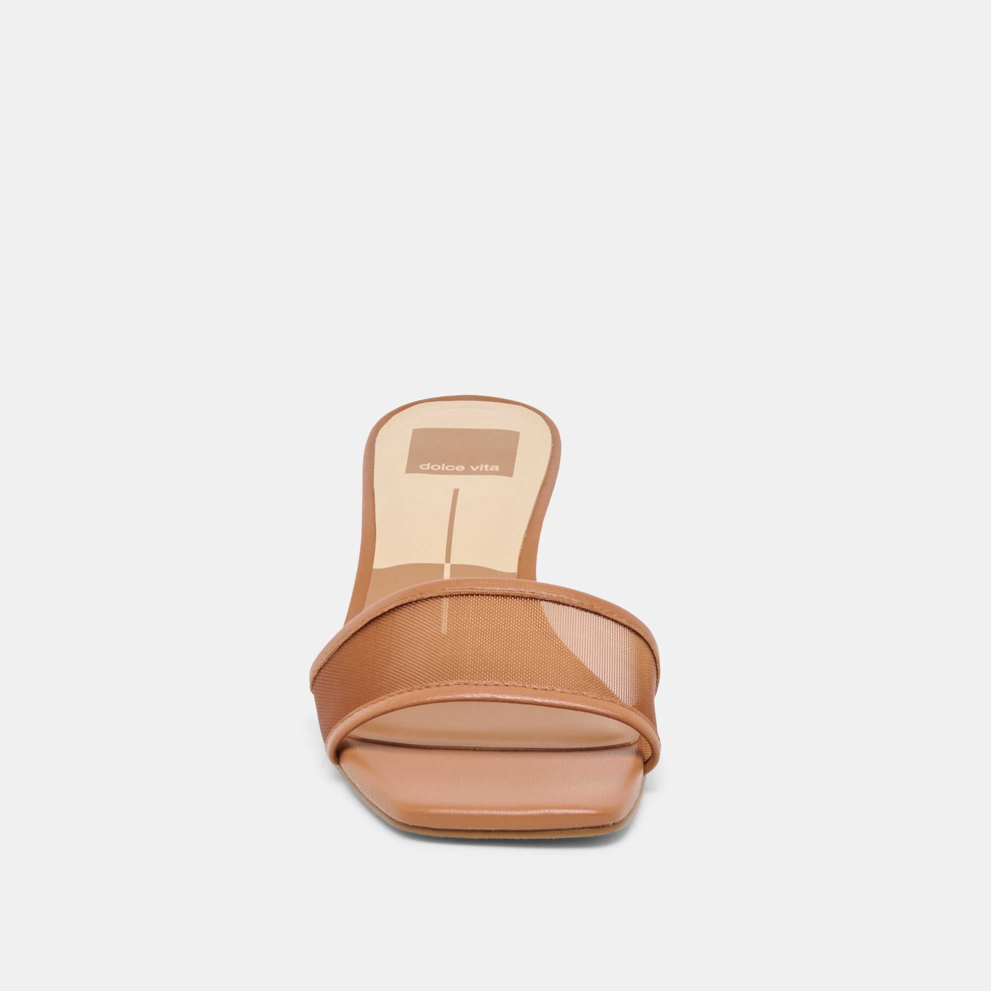 Rexa Mesh Caramel Mesh Heels / Dolce Vita