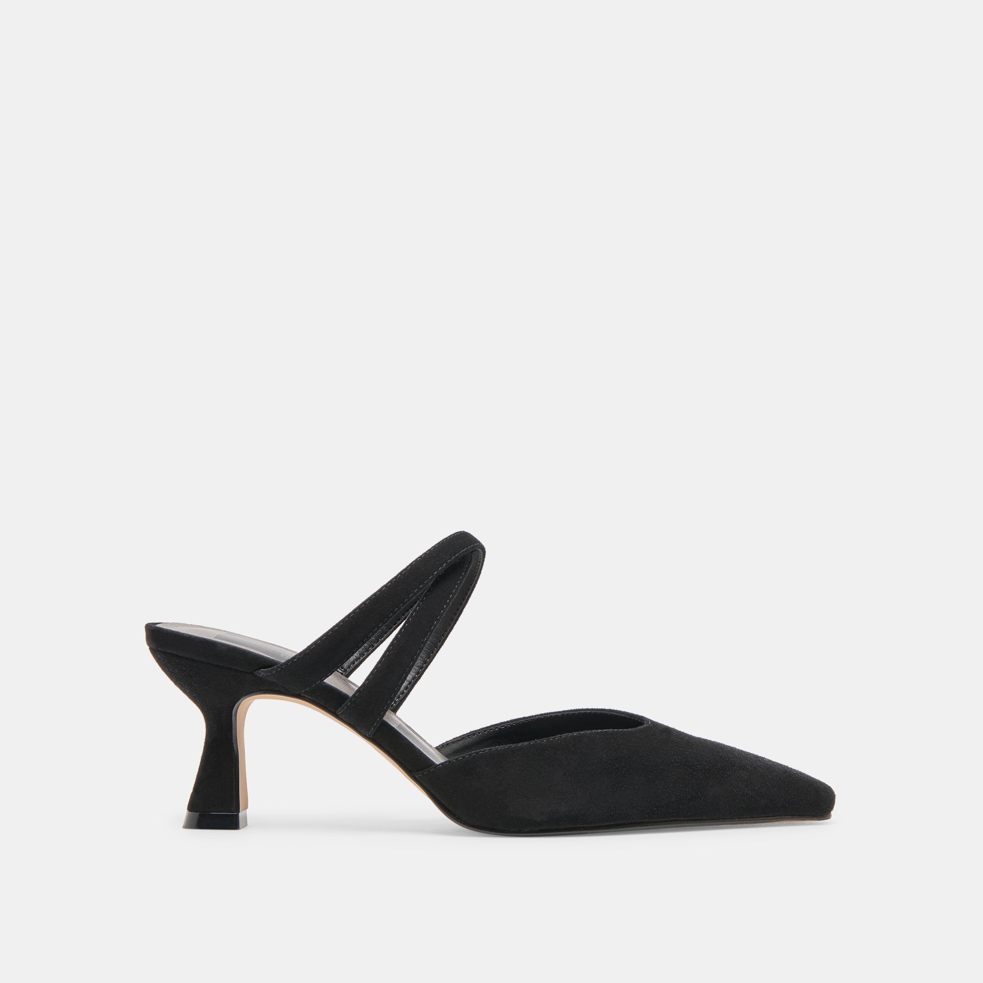 Linore Onyx Suede Heels / Dolce Vita