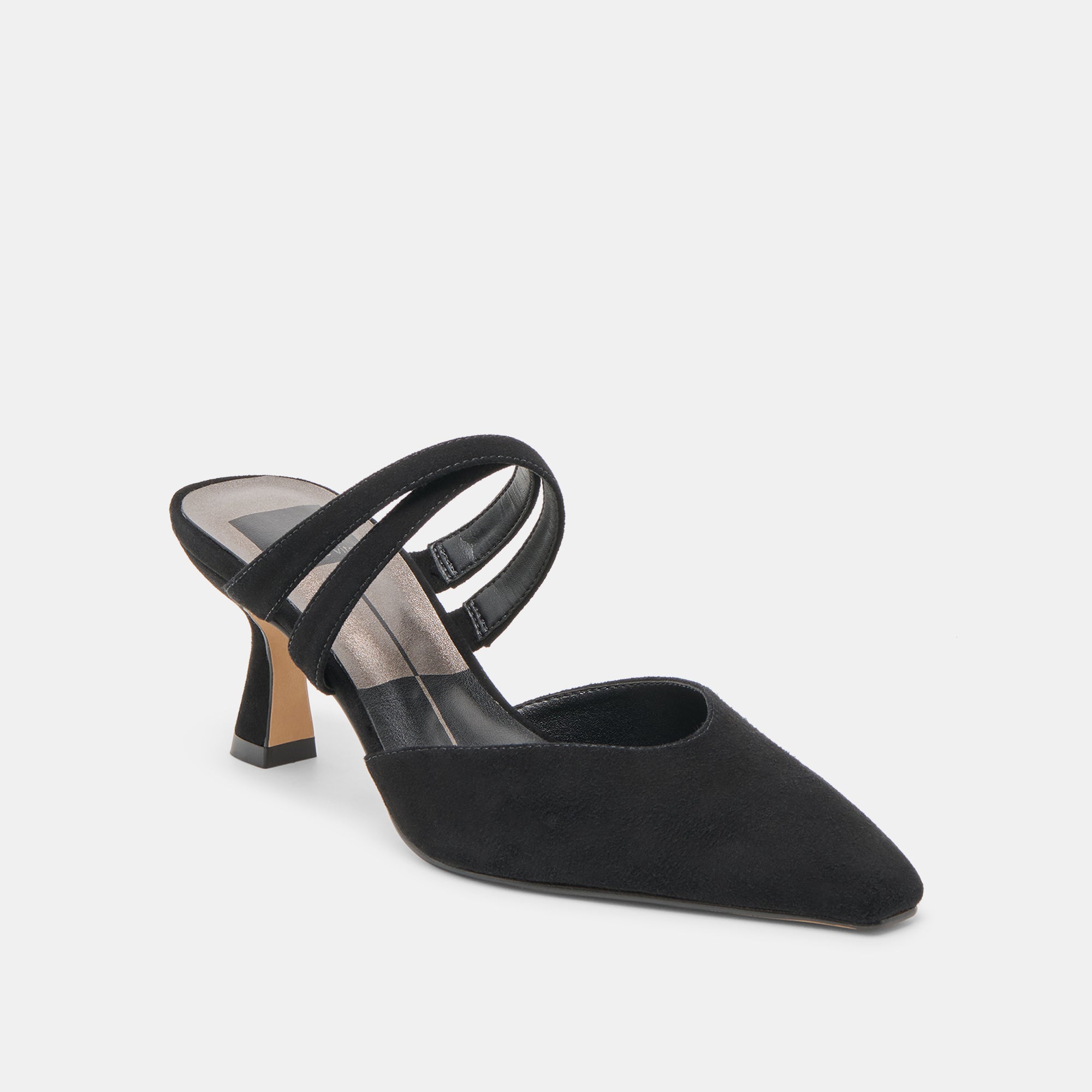 Linore Onyx Suede Heels / Dolce Vita