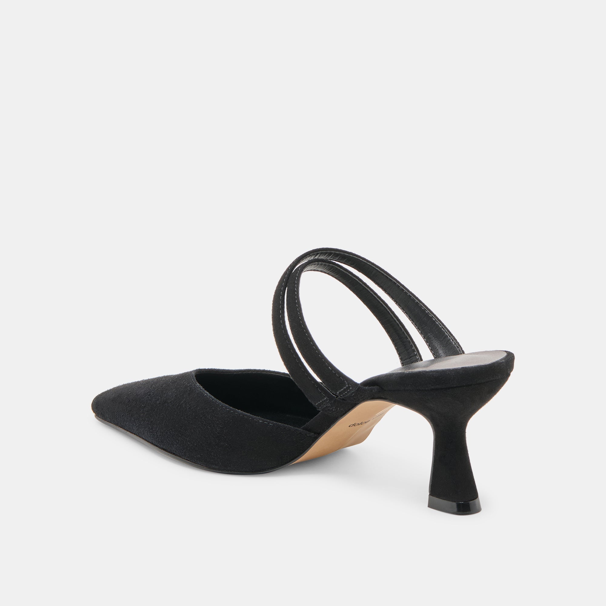 Linore Onyx Suede Heels / Dolce Vita