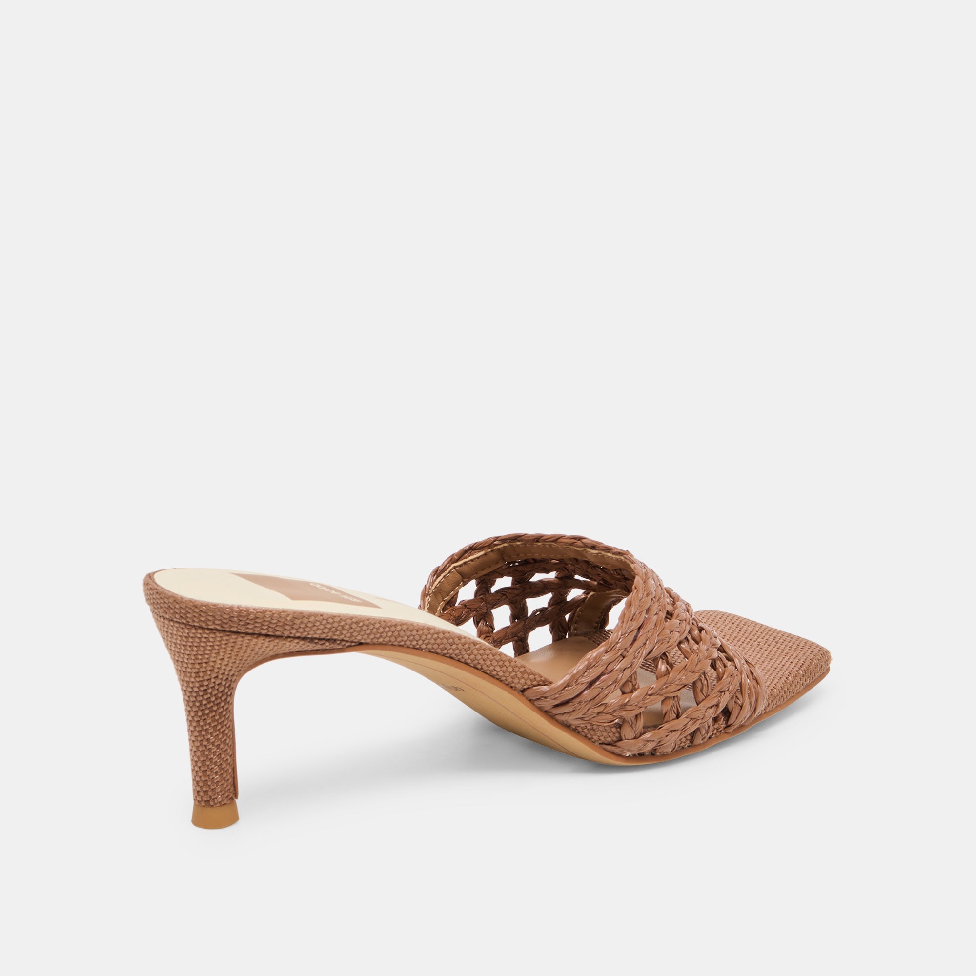 Bowen Cognac Raffia Heels / Dolce Vita