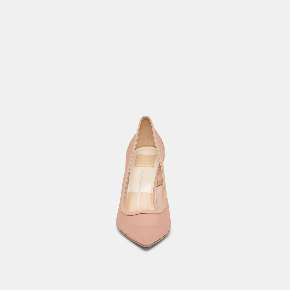 Malory Lt Tan Mesh Heels / Dolce Vita