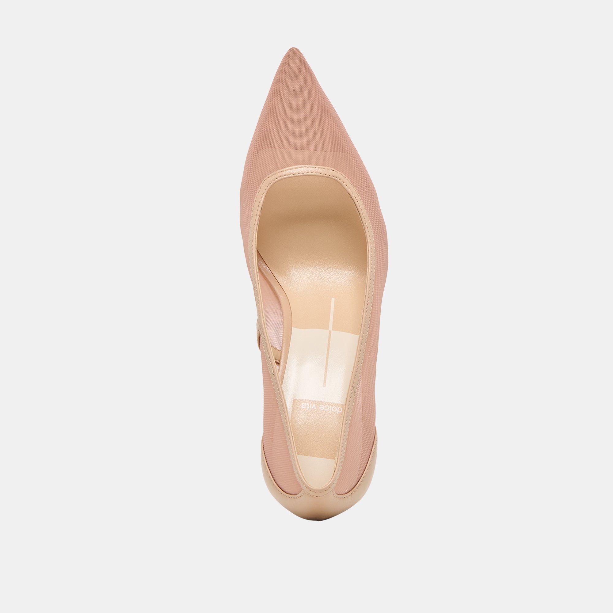 Malory Lt Tan Mesh Heels / Dolce Vita