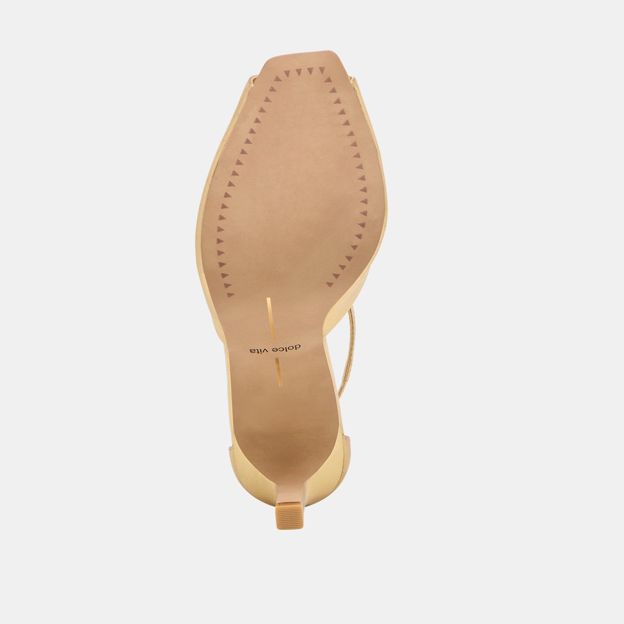 Serlo Gold Crinkle Patent Heels / Dolce Vita