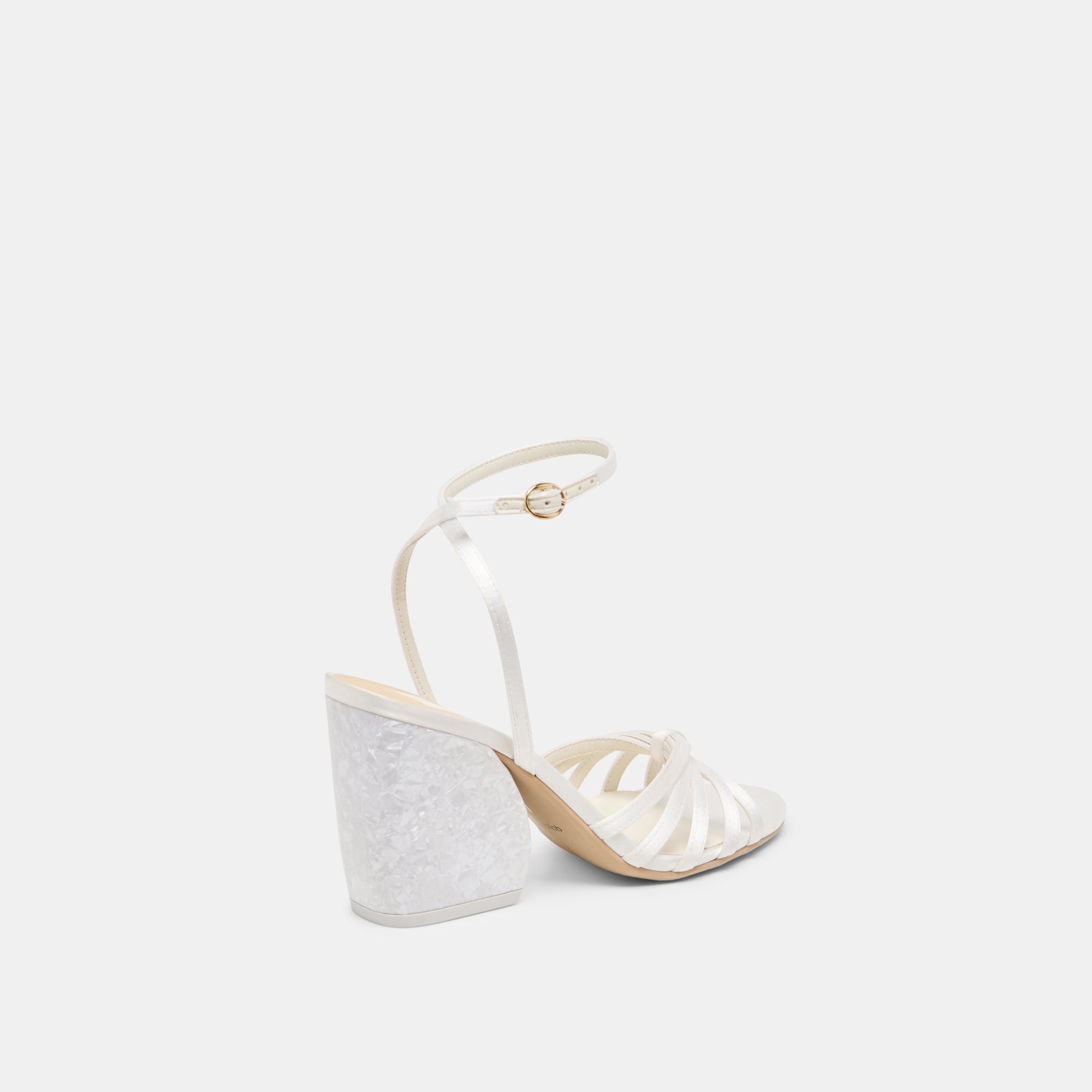 Ronica True White Satin Heels / Dolce Vita