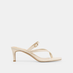 Biaga Off White Leather Heels / Dolce Vita