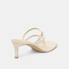 Biaga Off White Leather Heels / Dolce Vita