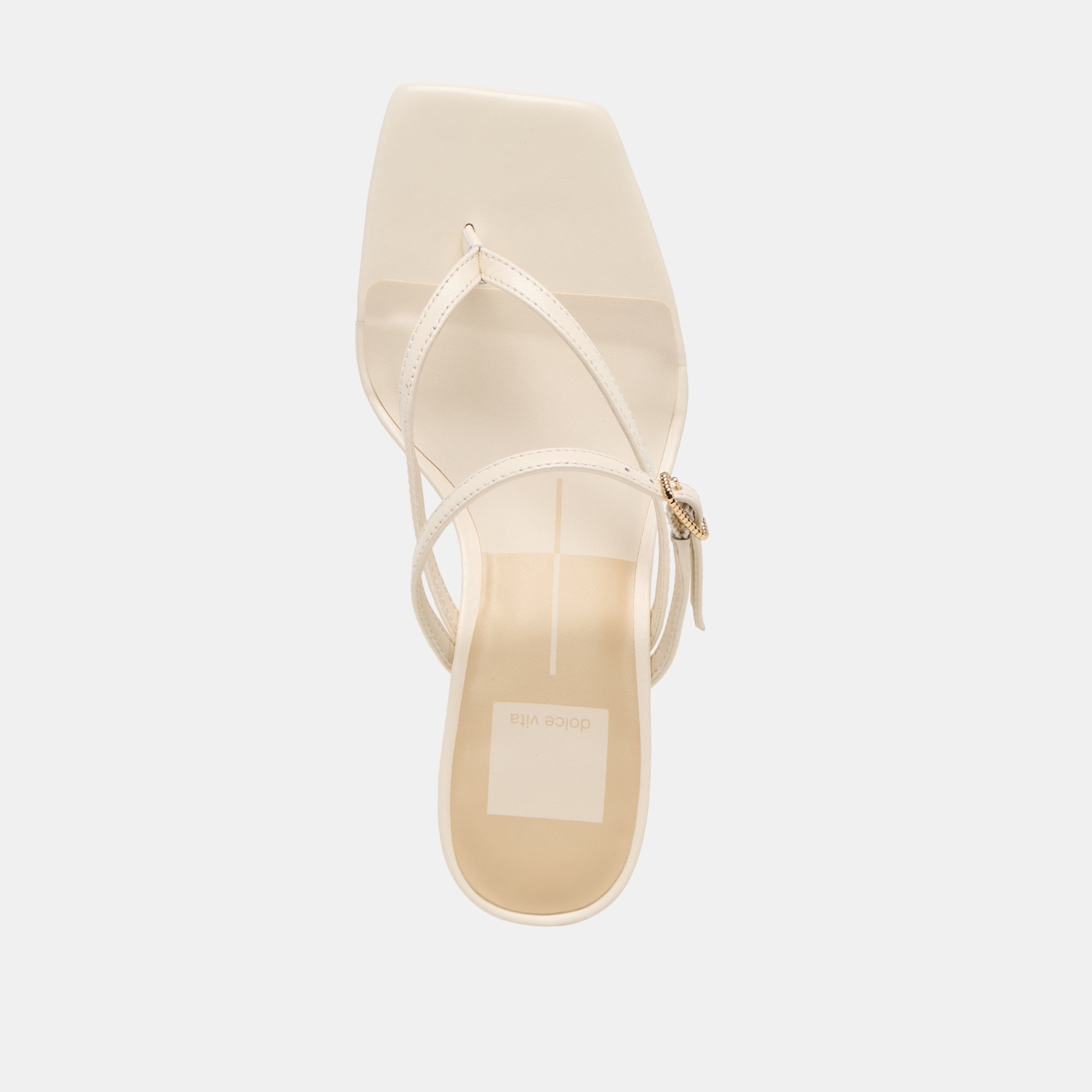 Biaga Off White Leather Heels / Dolce Vita