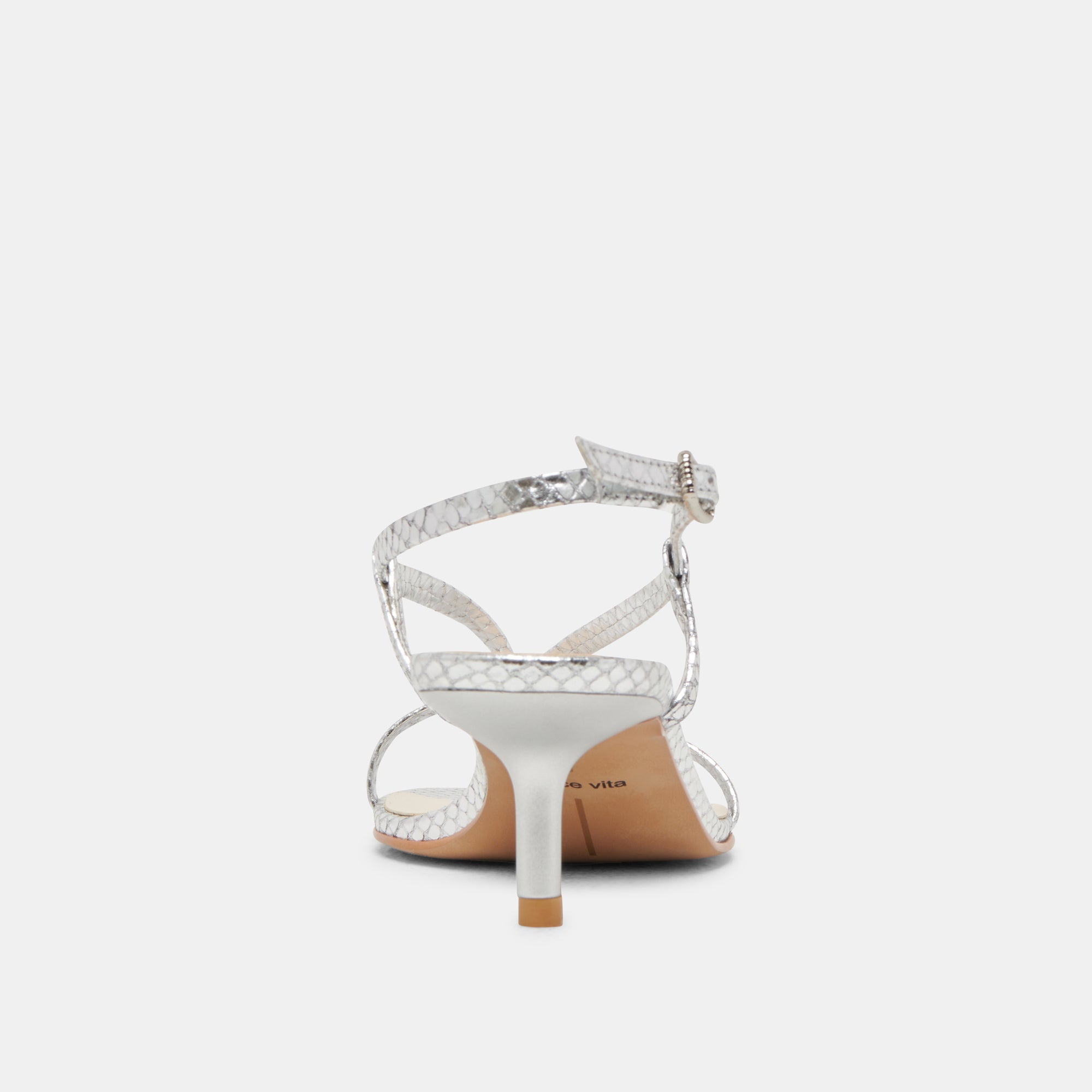 LAURY HEELS SILVER EMBOSSED LEATHER
 – Dolce Vita / Dolce Vita